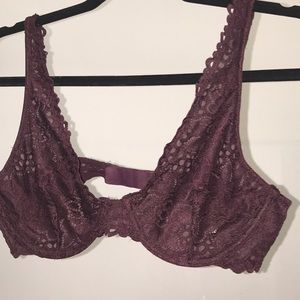 Maroon Bra